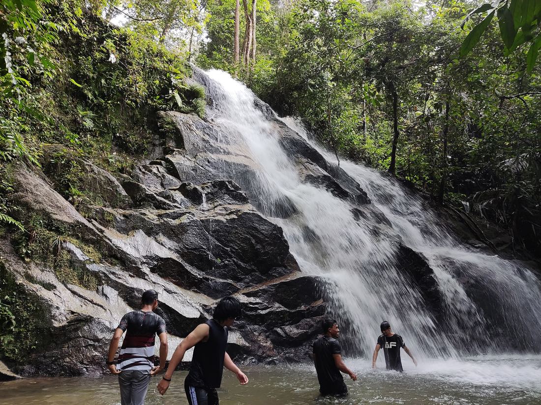 Rainforest and a waterfall in Selangor, near Kuala Lumpur
